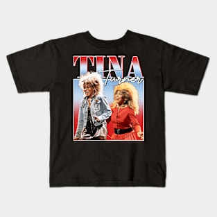 Vintage Tina Turner Retro 80s 90s Style Kids T-Shirt